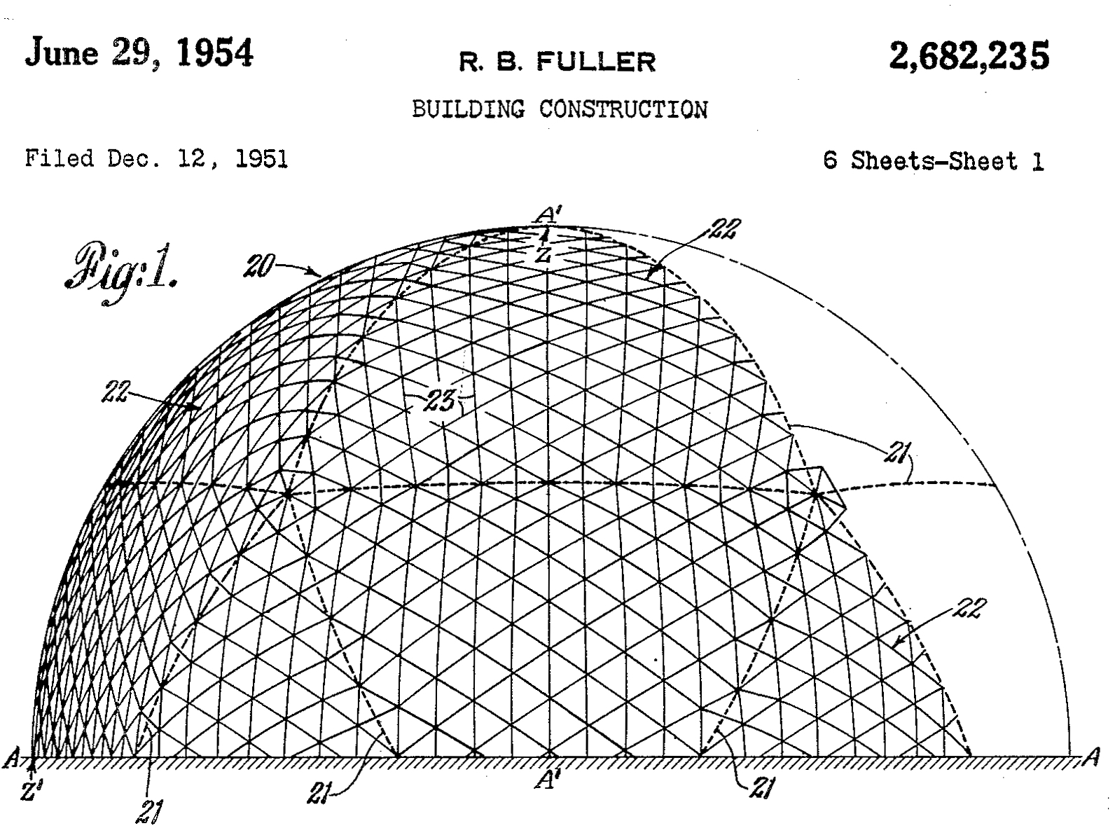 Geodesic structure diagram